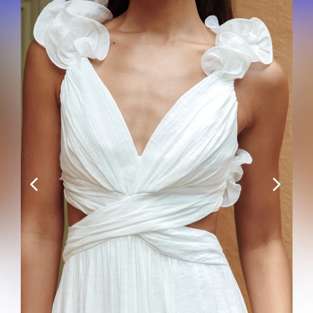 MADARA LACED BACK RUFFLE DRESS - Picture 3 of 9